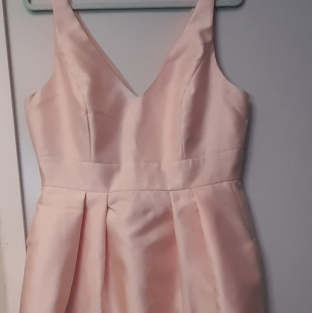 Alfred Sung Satin Midi Dress D768 - Picture 5 of 9